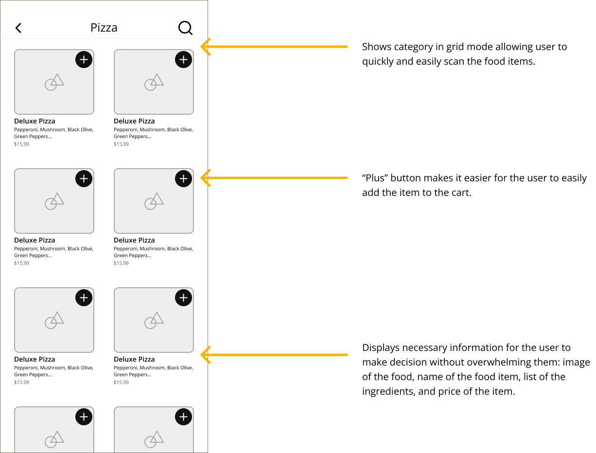 wireframe of home screen 2